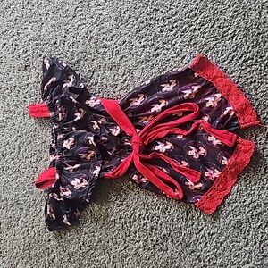 Girls princess romper